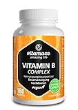 Vitamin B Komplex hochdosiert & vegan, 180 Tabletten für 6 Monate, B1, B2, B3, B5, B6, B7, B9, B12 Vitamine in einer Tablette, Natürliche Nahrungsergänzung ohne Zusatzstoffe, Made in Germany